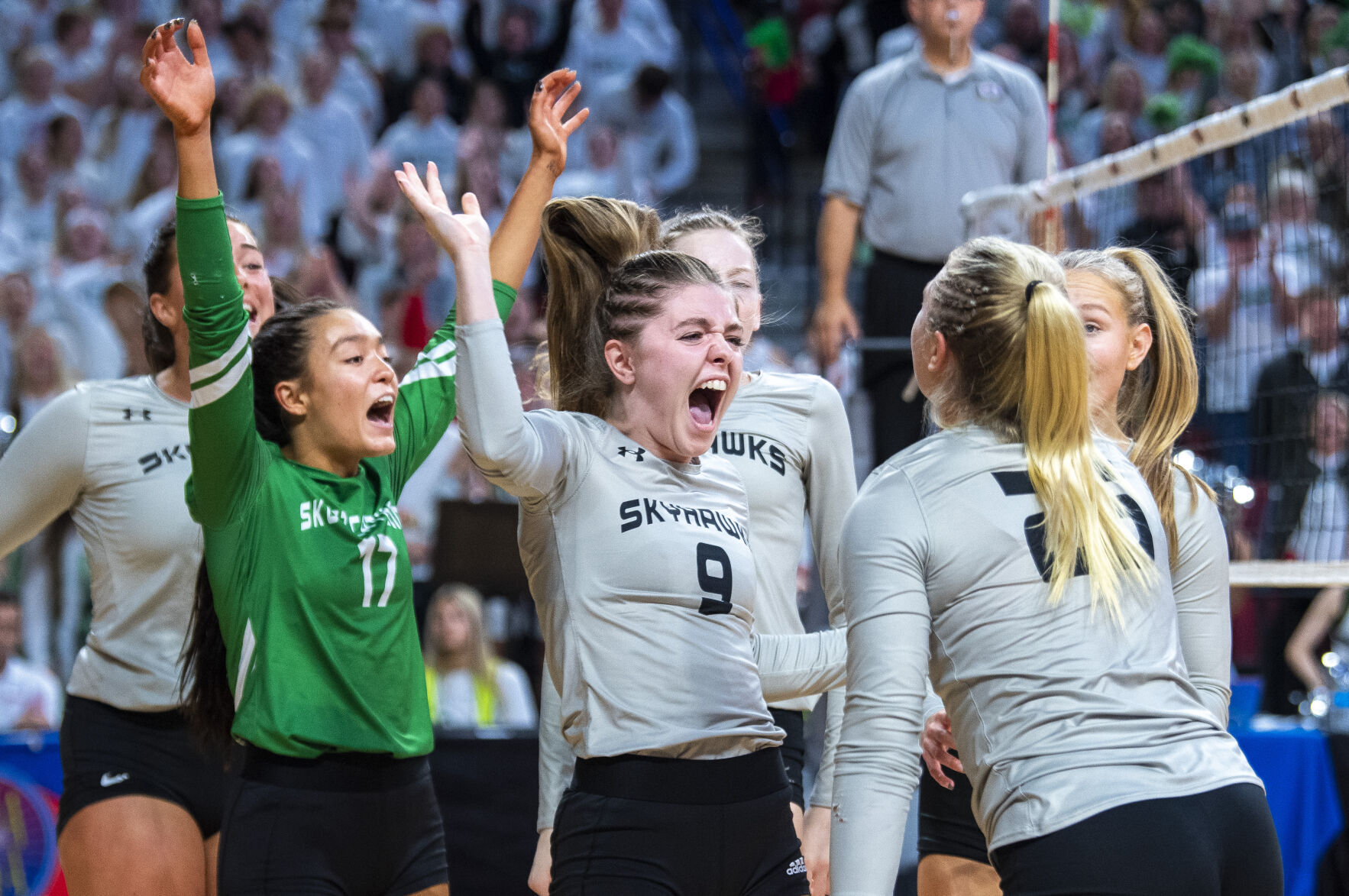 Class B state volleyball: Norris vs Omaha Skutt